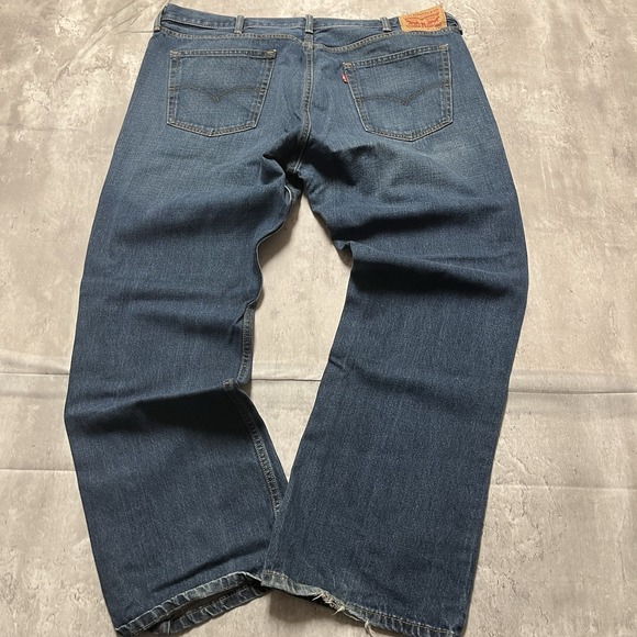 Levi's 527 Men's 42x30 Bootcut Jeans Dark Wash Classic Fit Denim Lightweight - Picture 6 of 9